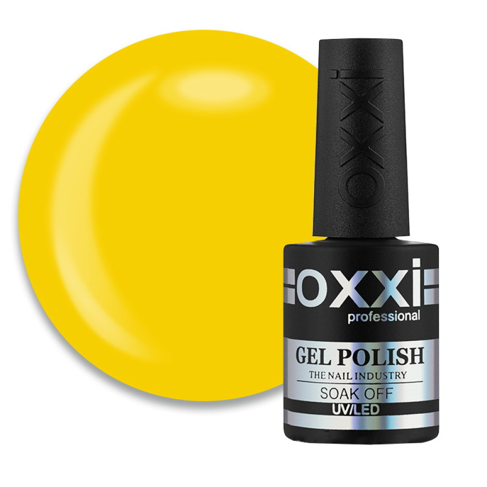 База цветная Oxxi Professional Summer Base 015. яркий желтый. 10 мл