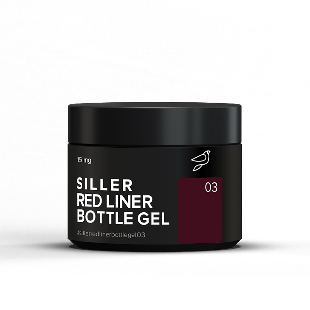 Гель Siller Professional Bottle Gel Red Liner 003 в баночці бургундський 15 мл