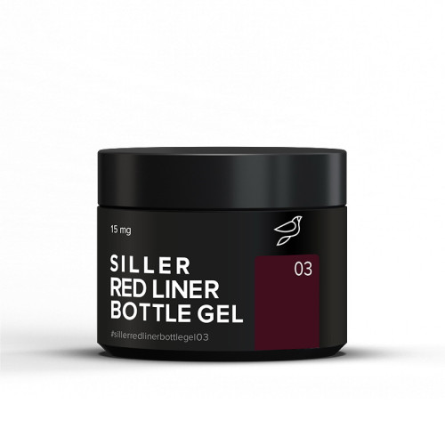 Гель Siller Professional Bottle Gel Red Liner 003 в баночке бургундский 15 мл