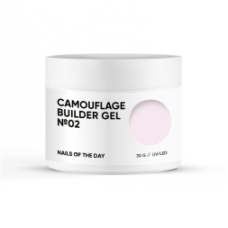 Гель строительный камуфлирующий Nails Of The Day Builder Gel Camouflage 02 нежно-розовый 30 мл