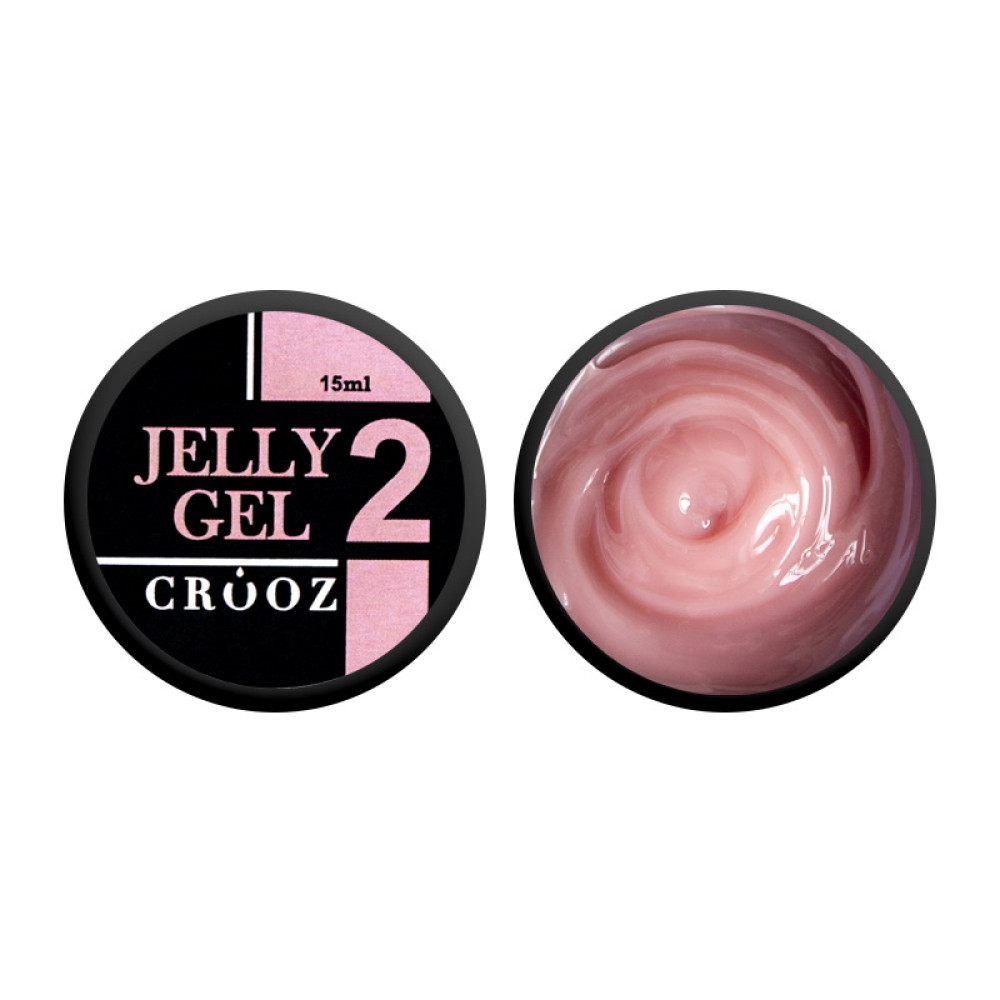 Гель-желе будівельний Crooz Jelly Gel 02 рожево-тілесний 15 мл