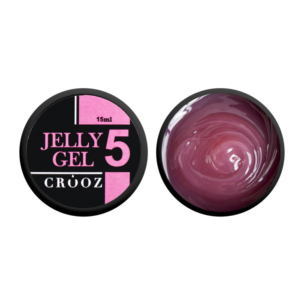 Гель-желе будівельний Crooz Jelly Gel 05 прозорий рожевий 15 мл