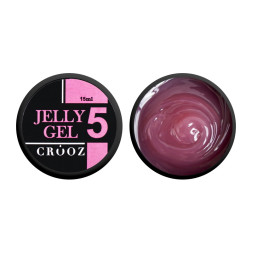 Гель-желе строительный Crooz Jelly Gel 05 прозрачный розовый 15 мл