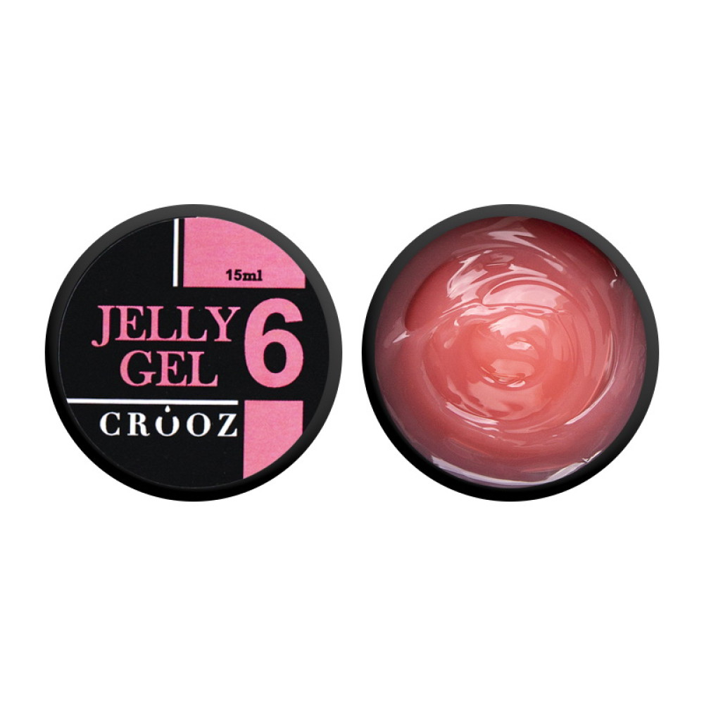 Гель-желе строительный Crooz Jelly Gel 06 прозрачный персиковый 15 мл