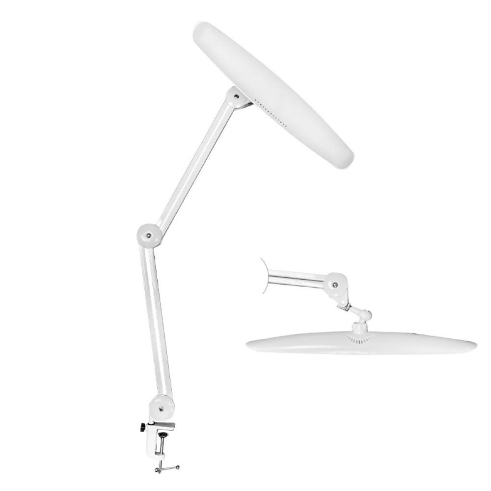 Лампа безтіньова настільна Global Fashion 9501 на струбцині 18 Вт колір білий