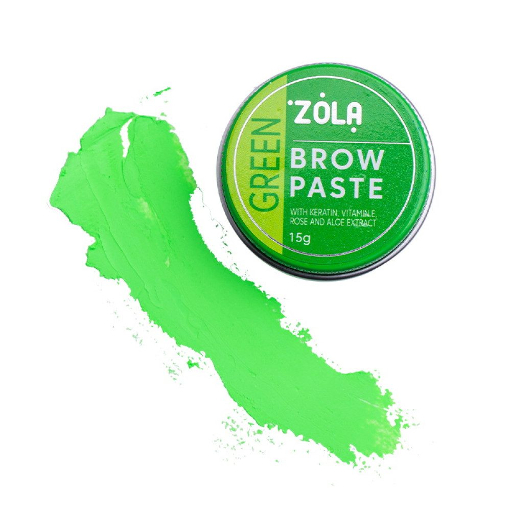 Паста для бровей ZOLA Brow Paste Green 15 г