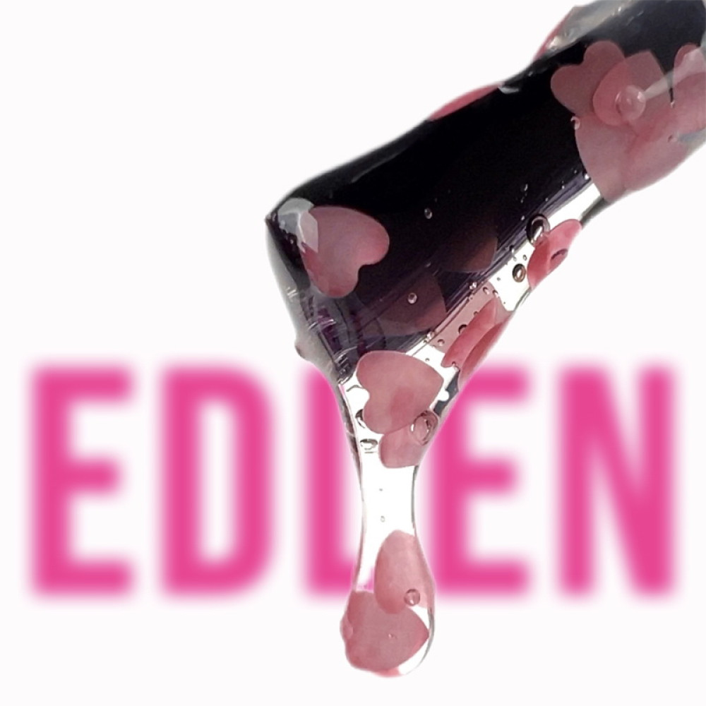 Топ для гель-лака без липкого слоя Edlen Professional Top Turbota с нежно-розовыми сердечками 17 мл