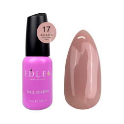 Жидкий гель Edlen Professional Water Acrygel Nude 17 теплый бежевый 9 мл