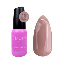 Жидкий гель Edlen Professional Water Acrygel Nude 19 холодный бежевый 9 мл
