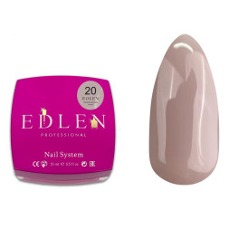 Жидкий гель Edlen Professional Water Acrygel Nude 20 серо-бежевый 15 мл