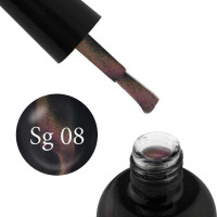 Гель-лак Starlet Professional Super Galactic UV Gel 08 розово-салатово-золотистый блик, 8 мл