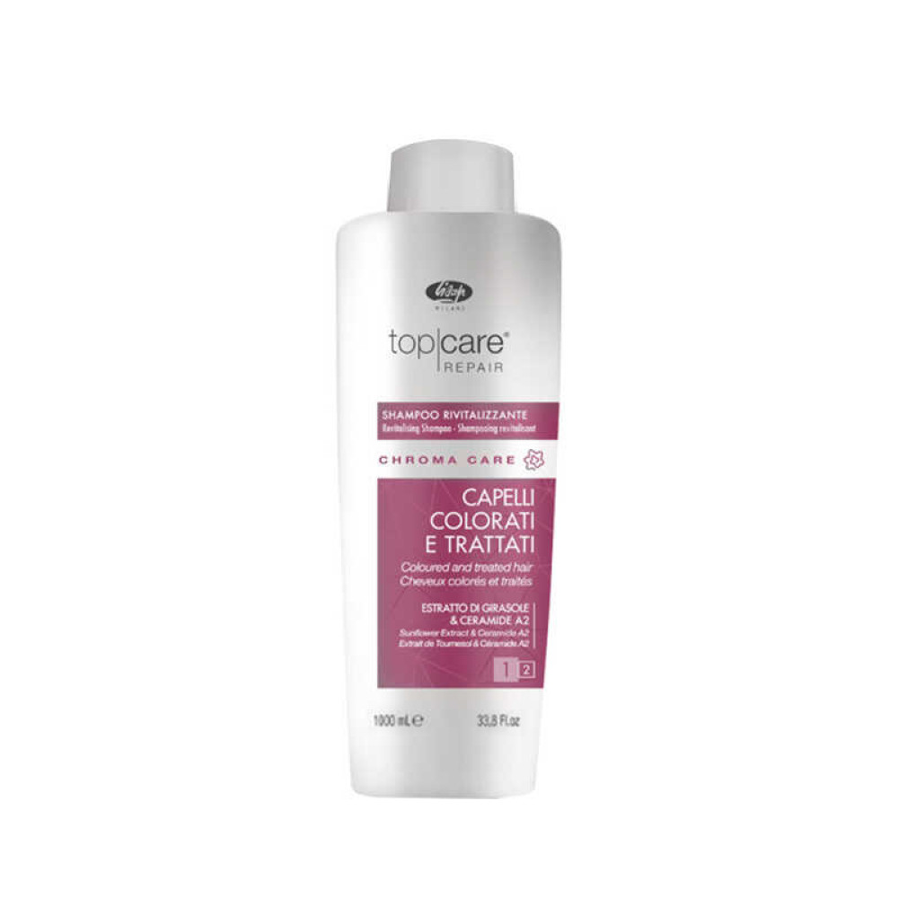 Шампунь Lisap Top Care Repair Chroma Care Revitalising Shampoo для окрашенных волос. 1000 мл