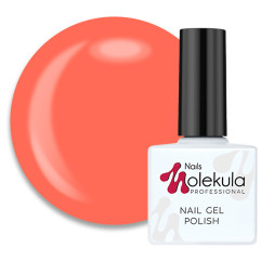 Гель-лак Nails Molekula 054 оранжевый неон. 11 мл