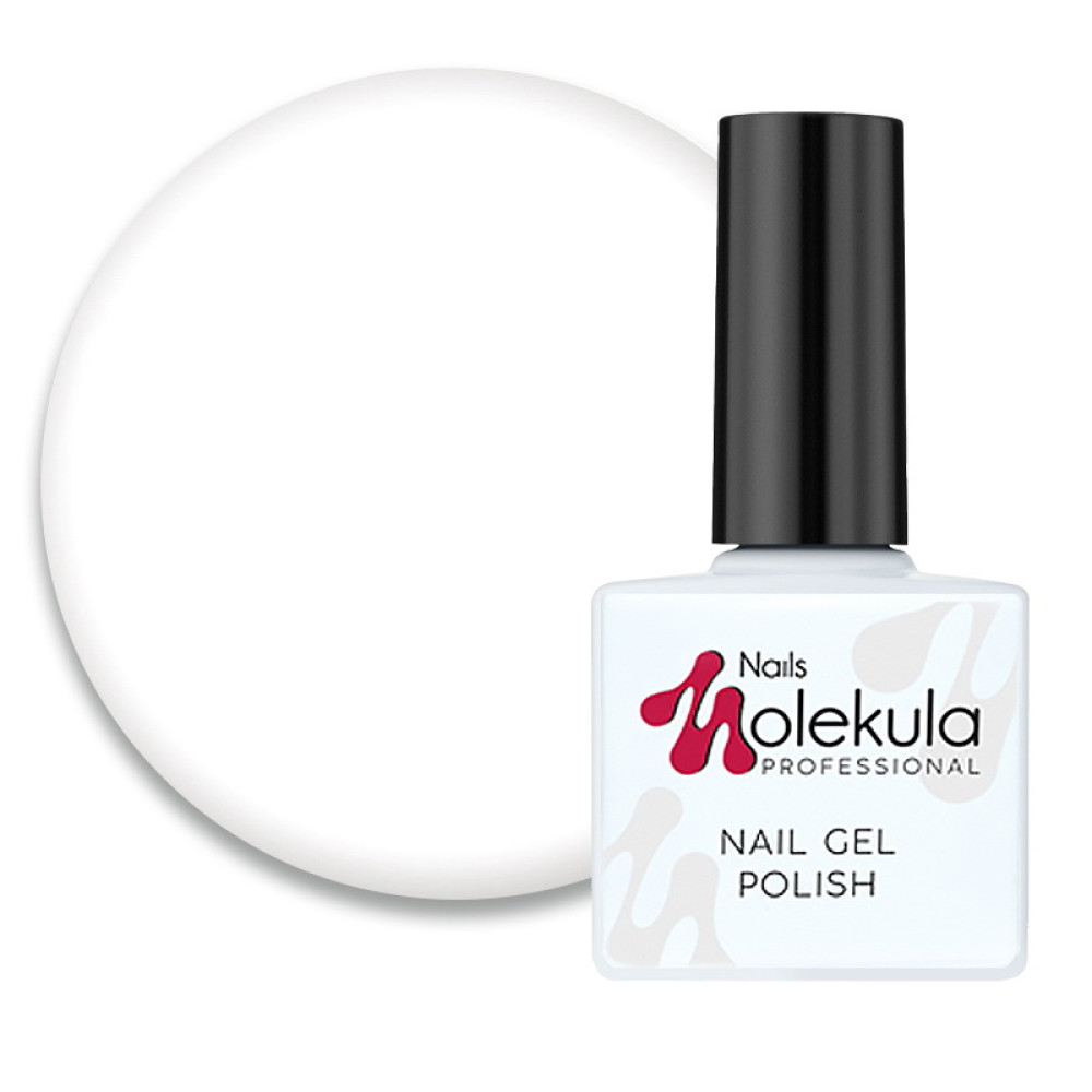 Гель-лак Nails Molekula 085 плотный белый, 11 мл
