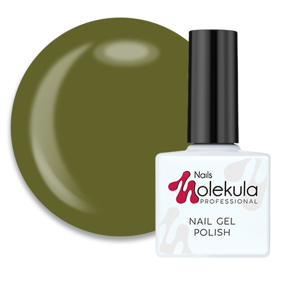Гель-лак Nails Molekula 133 темно-оливковый. 11 мл