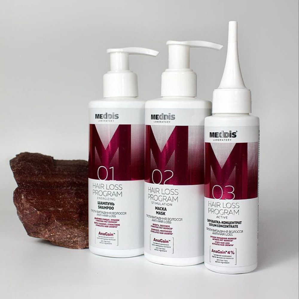 Сыворотка для волос Meddis Hair Loss Program Active Serum укрепляющая против выпадения. 100 мл