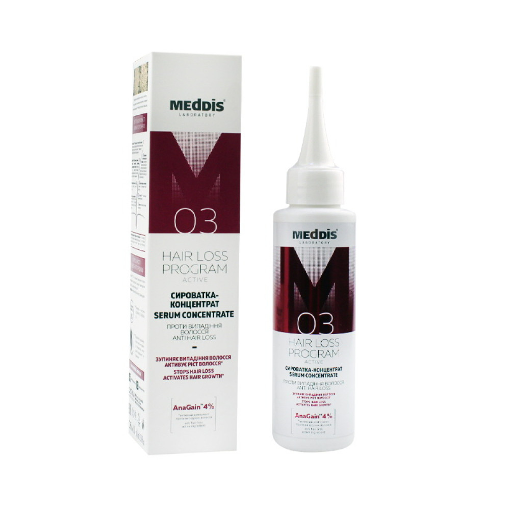 Сыворотка для волос Meddis Hair Loss Program Active Serum укрепляющая против выпадения, 100 мл