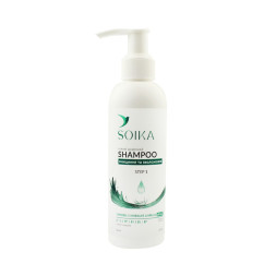 Шампунь для волосся Soika Shampoo очищаючий та зволожуючий з гідролатами гамамелісу. арніки та вітамінами для щоденного догляду. 3