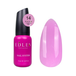База цветная Edlen Professional Base Colored 14. светлая фуксия. 9 мл