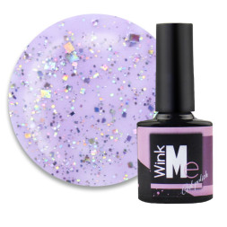 Гель для дизайну Wink Me Pixel Gel 02. голографічний фіолетовий піксель. 8 мл