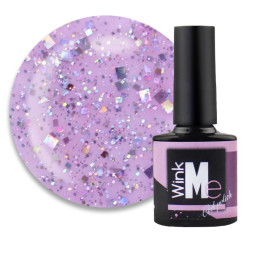 Гель для дизайну Wink Me Pixel Gel 05. голографічний бузковий піксель. 8 мл