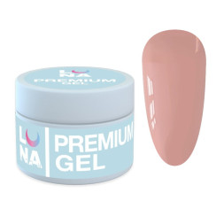 Гель для наращивания Luna Premium Gel 16 темный беж 15 мл
