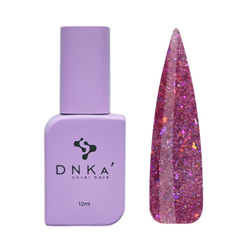Гель-лак DNKa Polish Gel Spalah 0106, сиренево-розовый с цветными блестками, светоотражающий, 12 мл, фото 1, 195 грн.