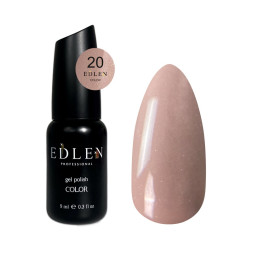 Гель-лак Edlen Professional 020 рожеве какао з шимером. 9 мл