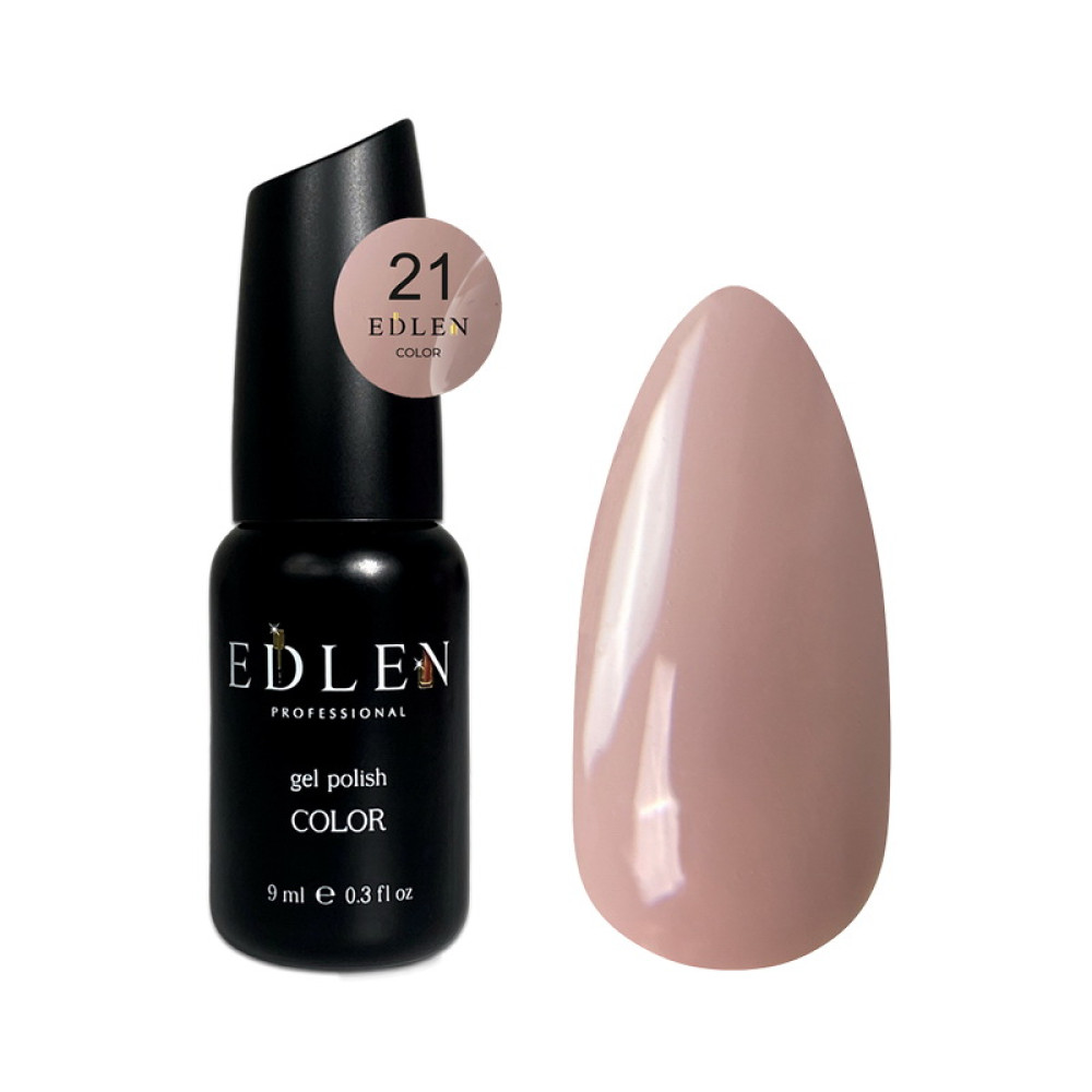 Гель-лак Edlen Professional 021 бледно-розовый, 9 мл