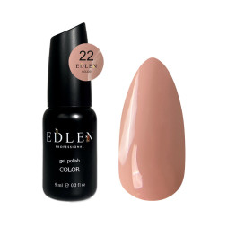 Гель-лак Edlen Professional 022 персиковий. 9 мл