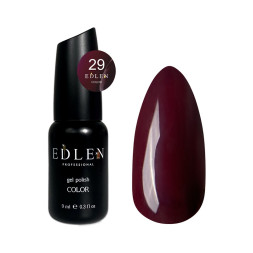 Гель-лак Edlen Professional 029 бордово-сливовий. 9 мл