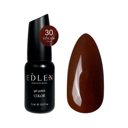 Гель-лак Edlen Professional 030 сливово-шоколадний. 9 мл