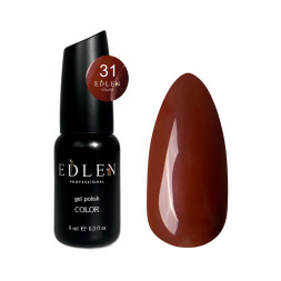 Гель-лак Edlen Professional 031 шоколадний мус. 9 мл