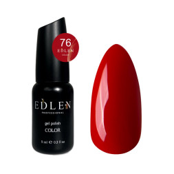 Гель-лак Edlen Professional 076 червона класика. 9 мл