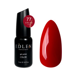 Гель-лак Edlen Professional 077 соковитий червоний. 9 мл