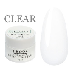 Гель строительный Crooz Creamy Builder Gel 01 прозрачный 15 мл