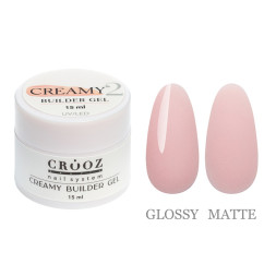 Гель строительный Crooz Creamy Builder Gel 02 розово-молочный беж 15 мл