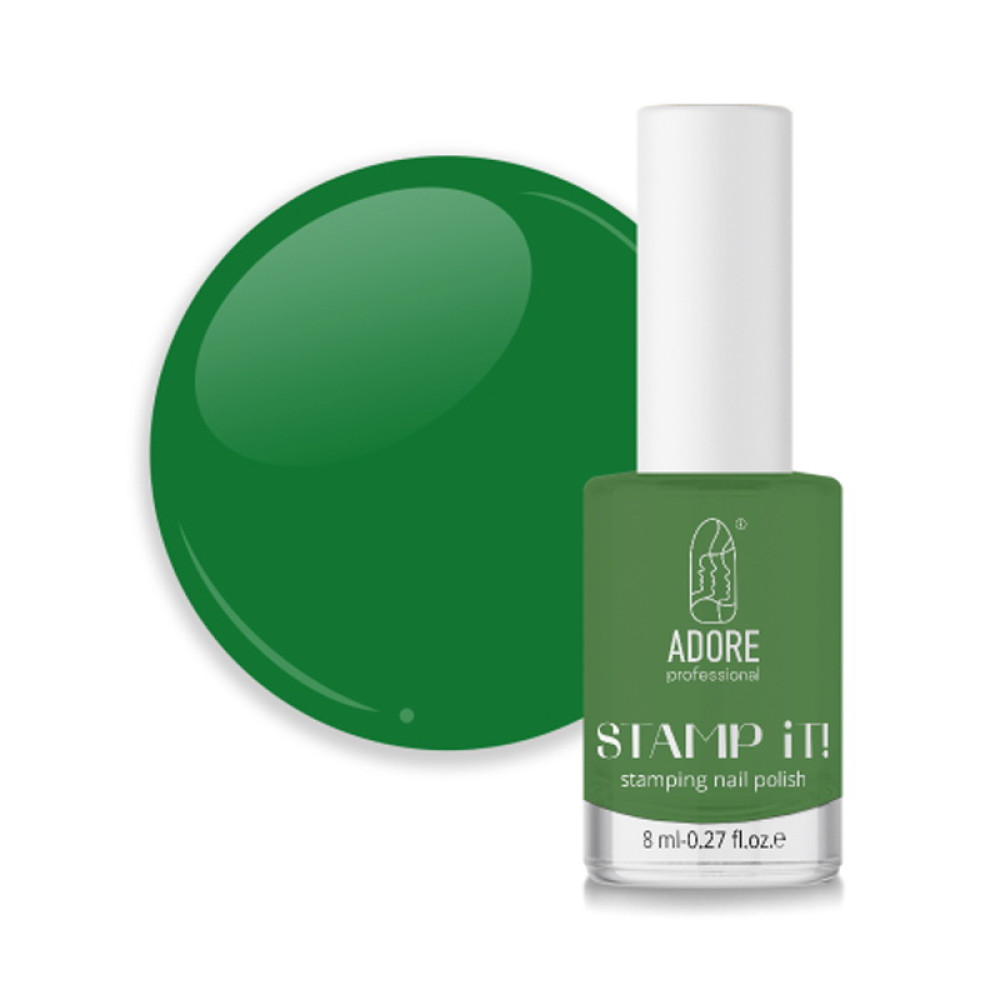 Лак для стемпінгу Adore Professional Stamp It! 07 Greens зелений. 8 мл