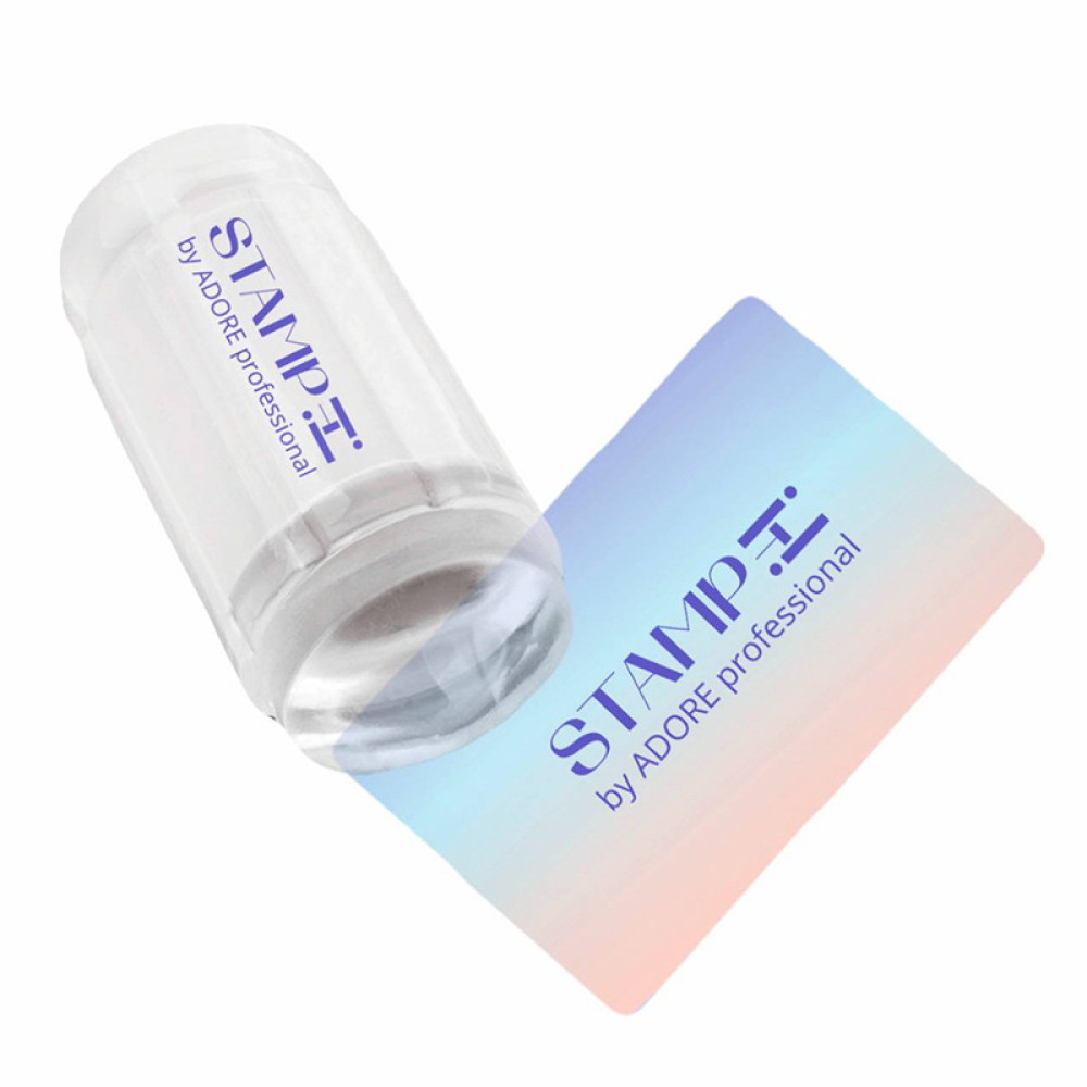 Набор для стемпинга Adore Professional Stamp It!, штамп и скрапер, цвет прозрачный
