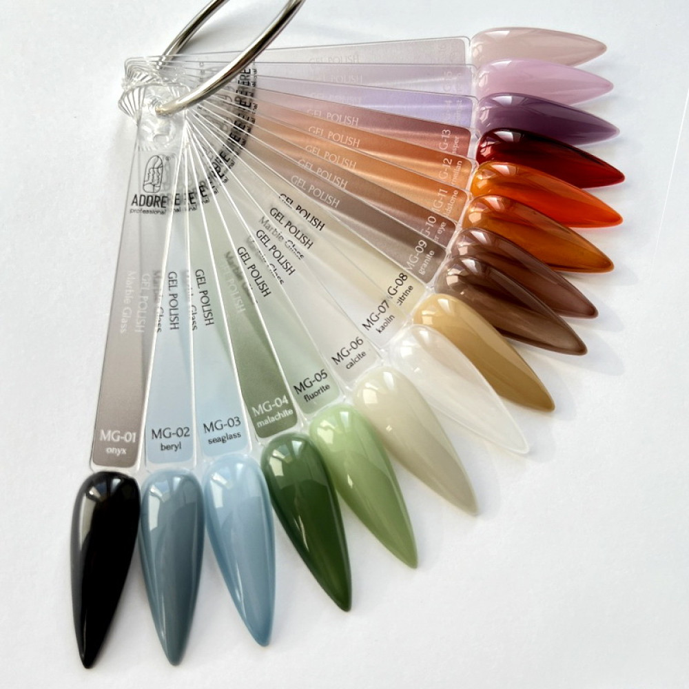 Гель-лак Adore Professional Marble Glass MG-16 Chalcedony темно-бежева глазур. 8 мл