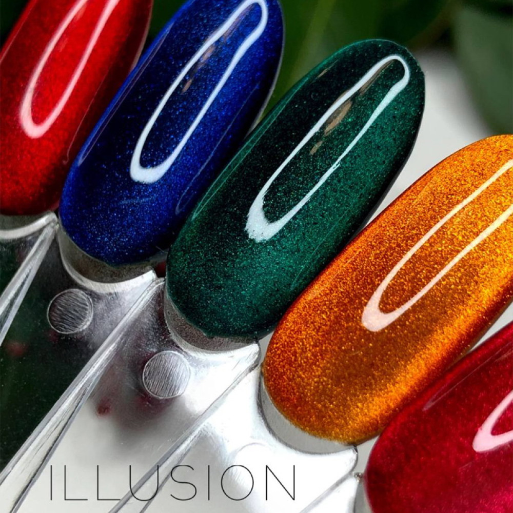 Гель-лак Crooz Illusion Gel 01 красная вишня витражный 8 мл