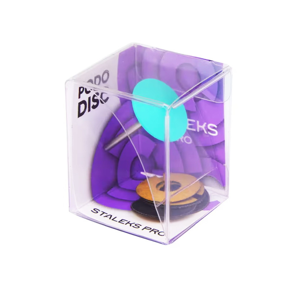Педикюрный диск Staleks PRO Pododisc Expert L D 25 мм пластиковый скошенный со сменным файлом 180 грит 5 шт
