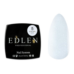 Полігель Edlen Professional Poly Gel 05. молочний із золотим шимером. 15 мл