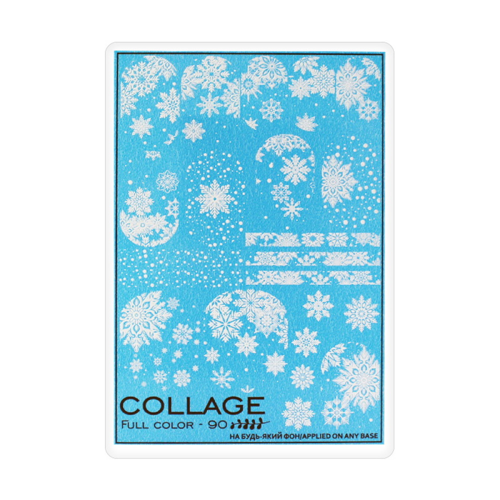 Слайдер-дизайн Collage FC-90 Снежные узоры
