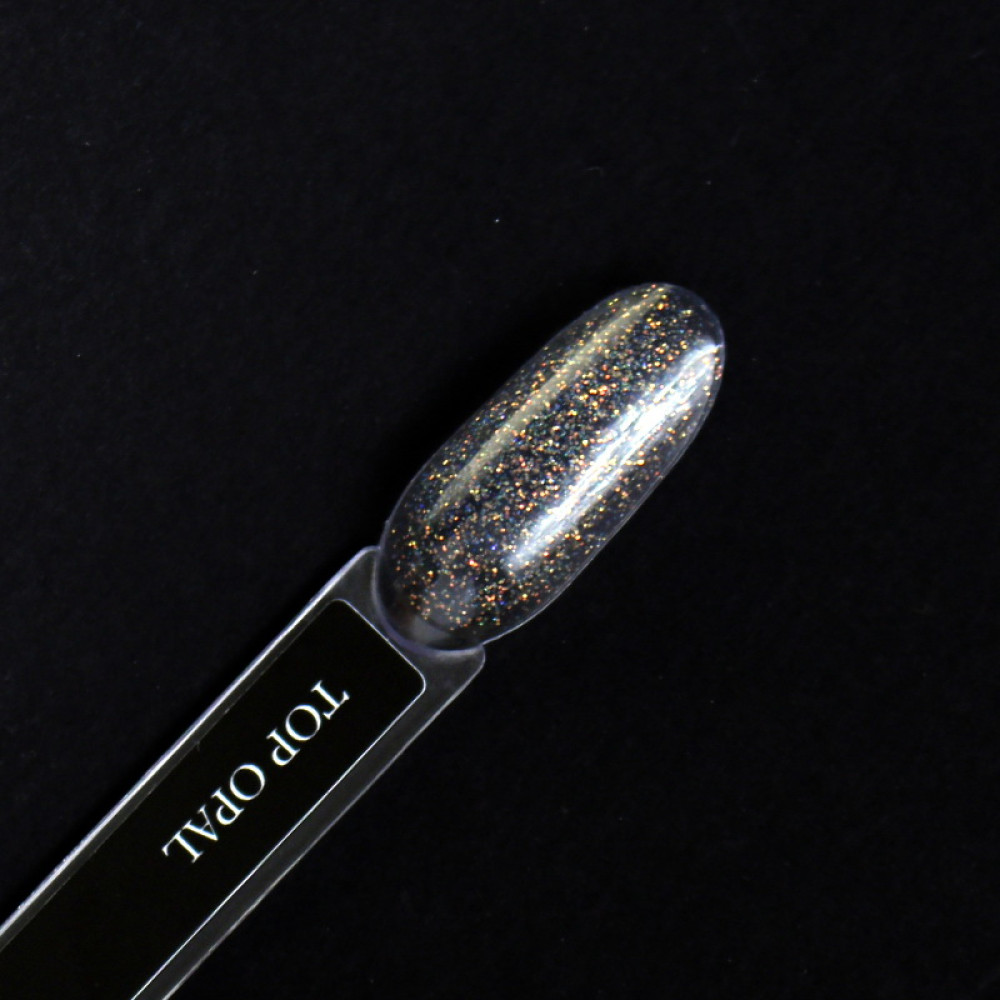 Топ для гель-лаку без липкого шару Crooz Top Opal із золотистим шиммером 8 мл