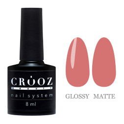 Топ камуфлирующий для гель-лака без липкого слоя Crooz Color Top 04 приглушенный розовый 8 мл