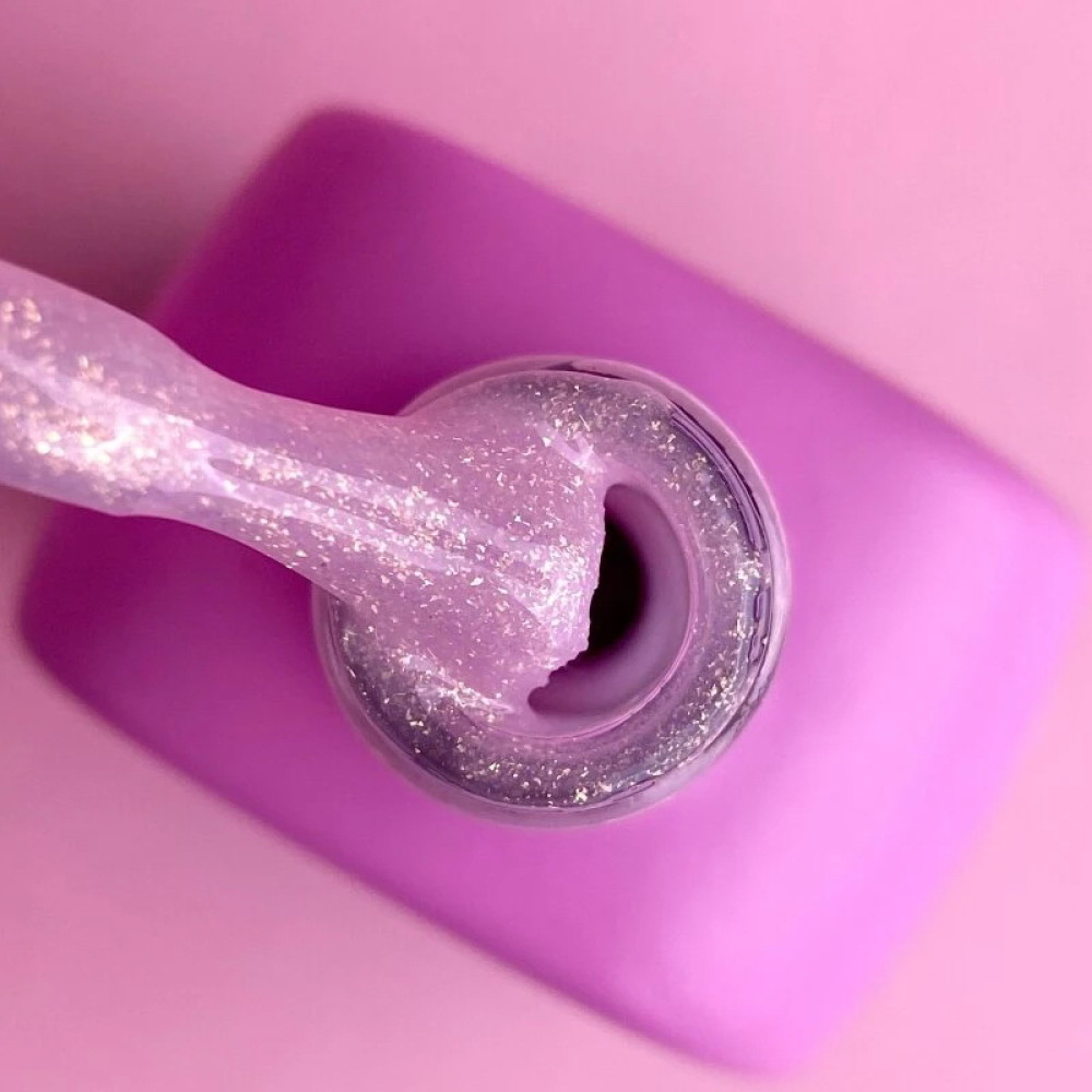 Жидкий гель Luna Light Acrygel 53 для наращивания сиреневый со слюдой 13 мл