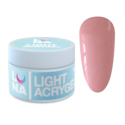 Рідкий гель Luna Light Acrygel 07 для нарощування бежево-рожевий 30 мл