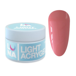 Жидкий гель Luna Light Acrygel 08 для наращивания розовый персик 30 мл