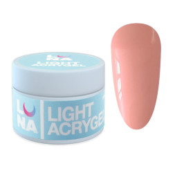 Рідкий гель Luna Light Acrygel 09 для нарощування персик 30 мл